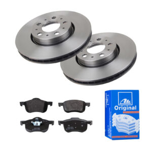 ATE Bremsesæt, skivebremser 142022716 foraksel ventileret 285mm 26mm for VOLVO