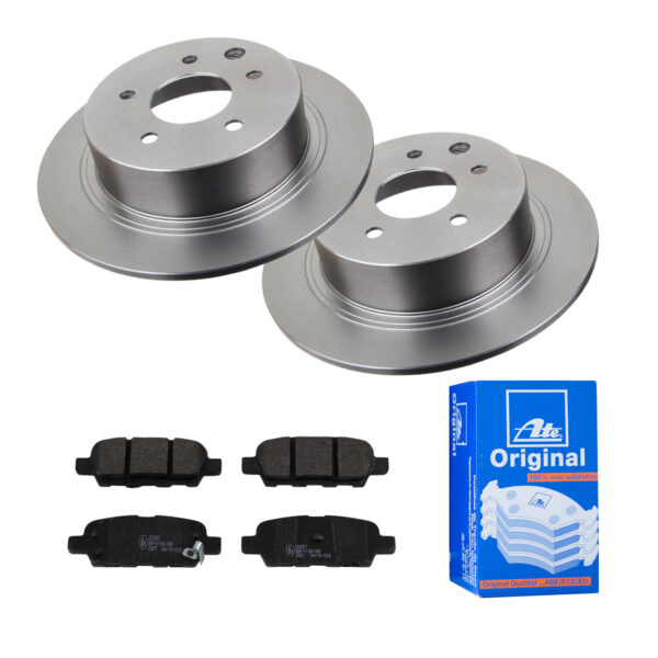 ATE Bremsesæt, skivebremser 142022729 bagaksel fuld 291mm 9mm for RENAULT NISSAN INFINITI SUZUKI