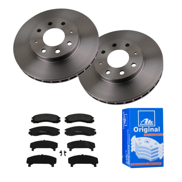 ATE Bremsesæt, skivebremser 142022742 foraksel ventileret 276mm 24mm for PEUGEOT CITROËN MITSUBISHI