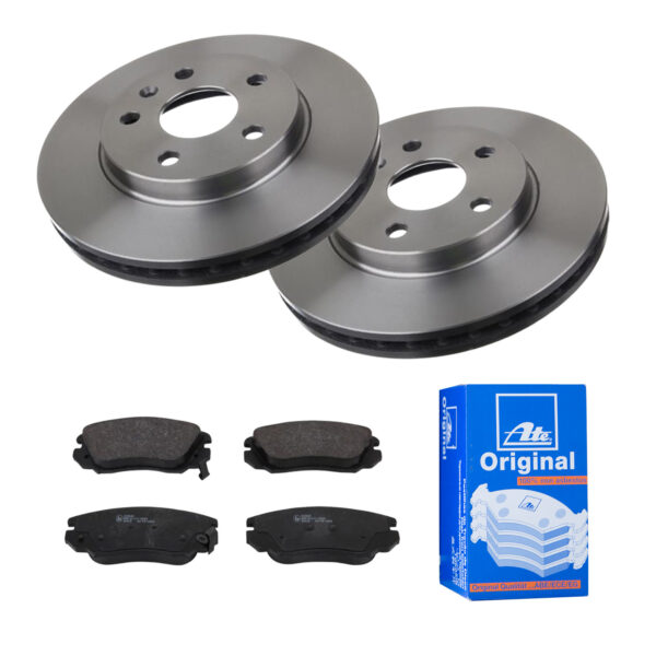 ATE Bremsesæt, skivebremser 142022755 foraksel ventileret 296mm 30mm for OPEL VAUXHALL