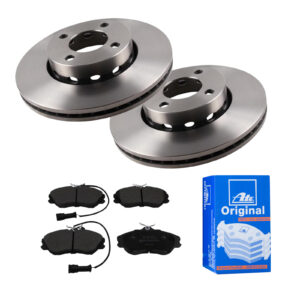 ATE Bremsesæt, skivebremser 142022908 foraksel ventileret 276mm 25mm for VAG