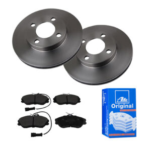 ATE Bremsesæt, skivebremser 142022952 foraksel ventileret 256mm 22mm for VAG