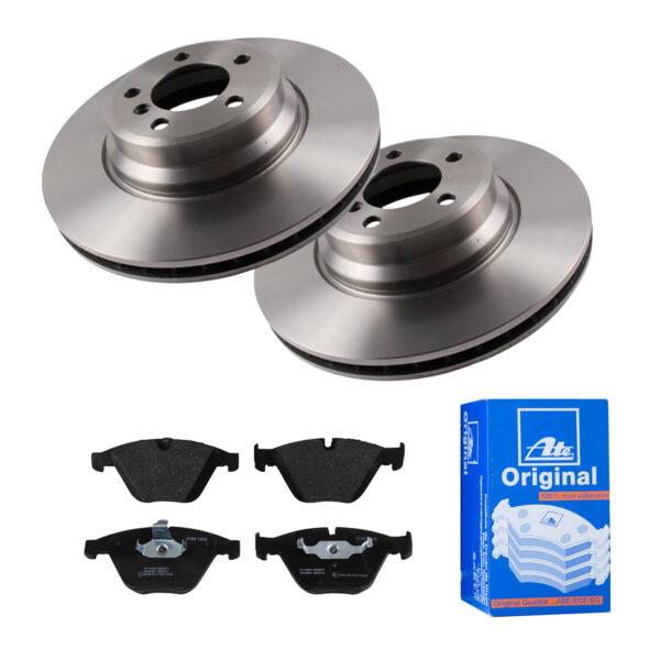 ATE Bremsesæt, skivebremser 142022996 foraksel ventileret 348mm 30mm for BMW