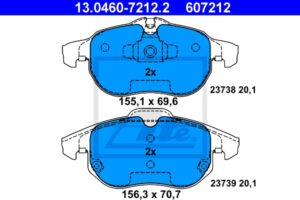 ATE Bremsesæt, skivebremser 142023063 foraksel ventileret 321mm 28mm for VAUXHALL OPEL