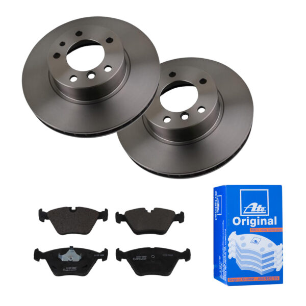 ATE Bremsesæt, skivebremser 142023065 foraksel ventileret 302mm 28mm for BMW
