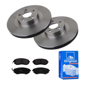 ATE Bremsesæt, skivebremser 142023125 foraksel ventileret 293mm 24mm for SUBARU