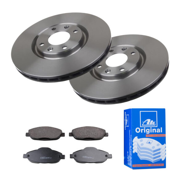 ATE Bremsesæt, skivebremser 142023129 foraksel indvendig ventileret 302mm 26mm for PEUGEOT CITROËN