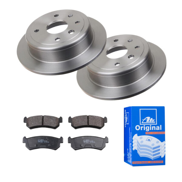ATE Bremsesæt, skivebremser 142023236 bagaksel fuld 258mm 10mm for CHEVROLET