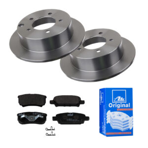 ATE Bremsesæt, skivebremser 142041891 bagaksel fuld 262mm 10mm for JEEP MITSUBISHI CHRYSLER