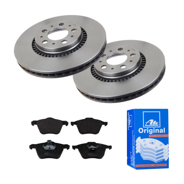 ATE Bremsesæt, skivebremser 142042486 foraksel ventileret 305mm 27mm for VOLVO