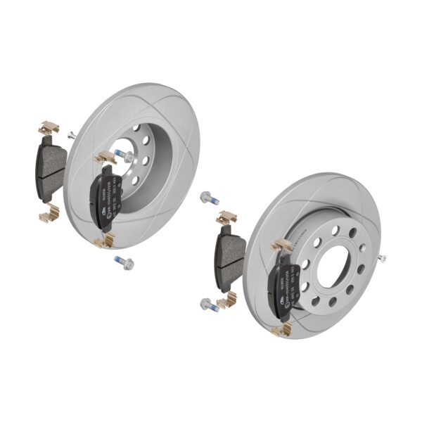 ATE Bremsesæt, skivebremser 142042744 bagaksel fuld 256mm 12mm for SEAT SKODA VAG