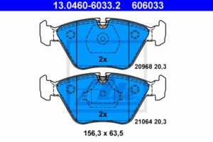 ATE Bremsesæt, skivebremser 142042860 foraksel ventileret 302mm 22mm for BMW
