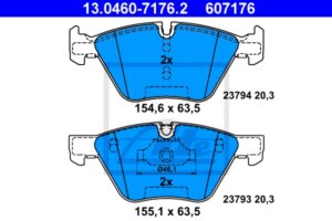 ATE Bremsesæt, skivebremser 142042937 foraksel ventileret 310mm 24mm for BMW