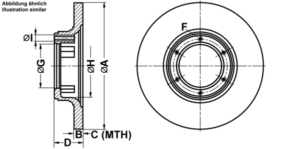 ATE Bremsesæt, skivebremser ijf1415992 foraksel fuld 228mm 10mm for TALBOT PEUGEOT RENAULT