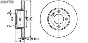 ATE Bremsesæt, skivebremser ijf1417306 foraksel fuld 239mm 10mm for SEAT VAG SKODA
