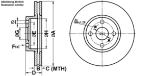 ATE Bremsesæt, skivebremser ijf1418kd4 foraksel ventileret 275mm 22mm for TOYOTA