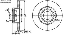 ATE Bremsesæt, skivebremser ijf141biy7 foraksel fuld 239mm 9mm for SKODA SEAT VAG