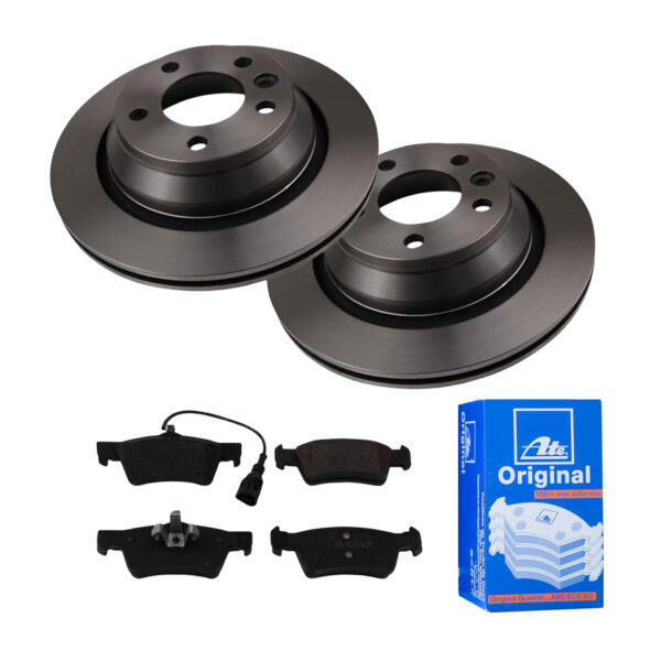 ATE Bremsesæt, skivebremser ijf141e9a7 bagaksel ventileret 314mm 22mm for VAG