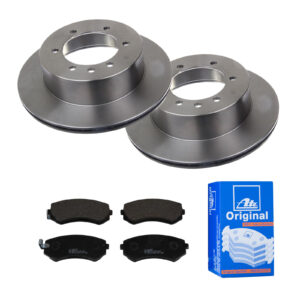 ATE Bremsesæt, skivebremser ijf141ewc5 bagaksel ventileret 316mm 18mm for NISSAN