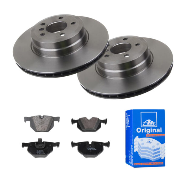 ATE Bremsesæt, skivebremser ijf141g8n4 bagaksel ventileret 345mm 24mm for BMW