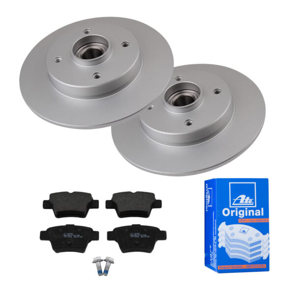 ATE Bremsesæt, skivebremser ijf141h736 bagaksel fuld 249mm 9mm for PEUGEOT VAUXHALL CITROËN