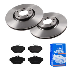 ATE Bremsesæt, skivebremser ijf141hlf6 bagaksel ventileret 302mm 22mm for CITROËN