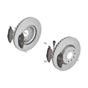 ATE Bremsesæt, skivebremser ijzjsggr65 foraksel ventileret 312mm 25mm for SEAT VAG SKODA