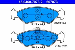 ATE Bremsesæt, skivebremser ijzjsgifl0 foraksel fuld 239mm 12mm for FORD MAZDA