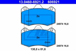 ATE Bremsesæt, skivebremser ijzjsgj0m7 foraksel ventileret 310mm 25mm for SEAT VAG