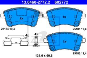 ATE Bremsesæt, skivebremser sg000008dz foraksel ventileret 280mm 26mm for KIA HYUNDAI