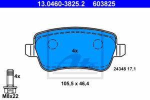 ATE Bremsesæt, skivebremser sg00000d4c foraksel fuld 285mm 11mm for VAUXHALL OPEL SAAB FIAT