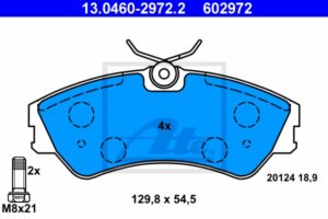 ATE Bremsesæt, skivebremser sg00000dxf bagaksel fuld 260mm 16mm for VAG