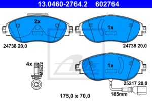 ATE Bremsesæt, skivebremser sg00000dz4 bagaksel fuld 300mm 30mm for SEAT VAG SKODA