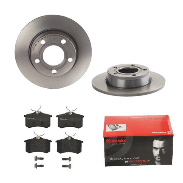 BREMBO Bremsesæt, skivebremser 142053589 bagaksel fuld 255mm 10mm for PEUGEOT ROEWE (SAIC) VW CITROËN SEAT AUDI SKODA EUROPESTAR RENAULT NISSAN