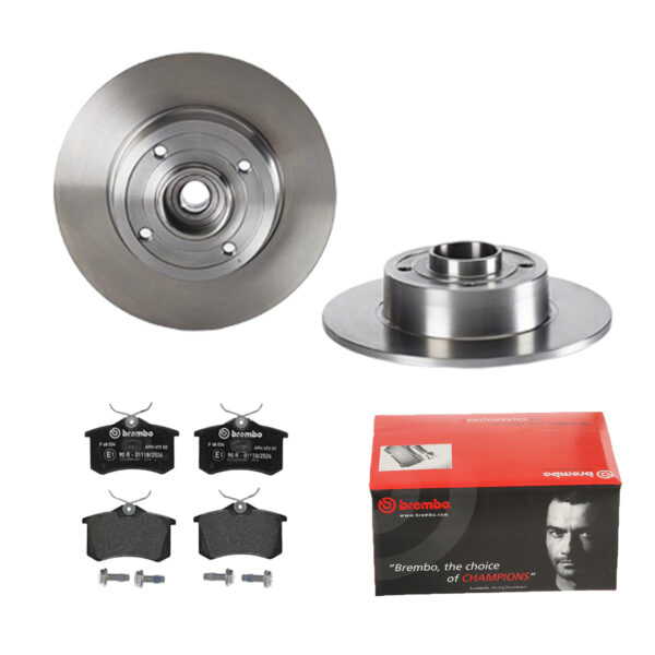 BREMBO Bremsesæt, skivebremser 142053692 bagaksel fuld 240mm 8mm for VAUXHALL RENAULT PEUGEOT