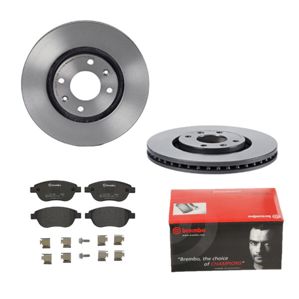 BREMBO Bremsesæt, skivebremser 142053700 foraksel indvendig ventileret 283mm 26mm for PEUGEOT CITROËN OPEL GEELY CITROËN (DF-PSA) PEUGEOT (DF-PSA) DON