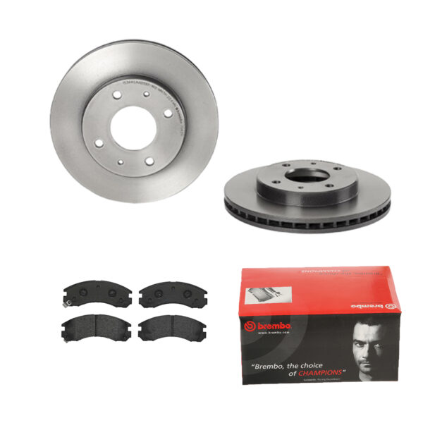 BREMBO Bremsesæt, skivebremser 142053870 foraksel indvendig ventileret 256mm 24mm for MITSUBISHI DODGE PROTON NISSAN