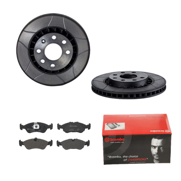 BREMBO Bremsesæt, skivebremser 142053898 foraksel indvendig ventileret 256mm 24mm for OPEL DAEWOO CHEVROLET PONTIAC VAUXHALL