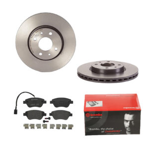 BREMBO Bremsesæt, skivebremser 142054356 foraksel indvendig ventileret 257mm 22mm for PEUGEOT CITROËN FIAT ALFA ROMEO LANCIA ABARTH