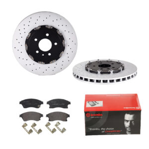 BREMBO Bremsesæt, skivebremser 142054714 foraksel perforeret/ventileret 355mm 32mm for OPEL GENERAL MOTORS VAUXHALL CHEVROLET BUICK (SGM)