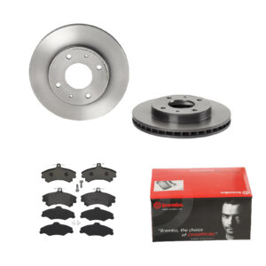 BREMBO Bremsesæt, skivebremser 142054884 foraksel indvendig ventileret 256mm 24mm for VOLVO MITSUBISHI PROTON