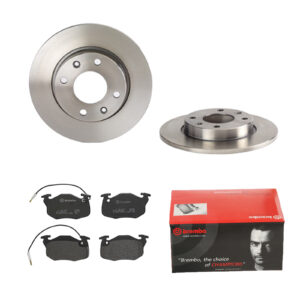 BREMBO Bremsesæt, skivebremser 142054929 foraksel fuld 247mm 10mm for CITROËN PEUGEOT RENAULT