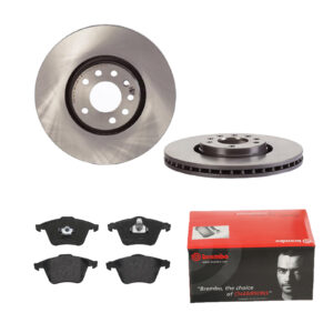 BREMBO Bremsesæt, skivebremser 142055038 foraksel indvendig ventileret 314mm 28mm for OPEL FORD SAAB VOLVO VAUXHALL CADILLAC MAZDA