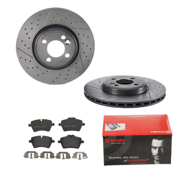 BREMBO Bremsesæt, skivebremser 142055121 foraksel indvendig ventileret 294mm 22mm for MINI
