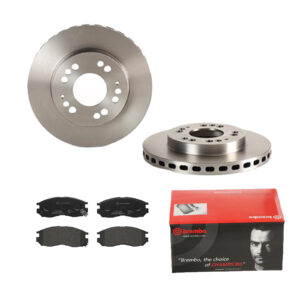 BREMBO Bremsesæt, skivebremser 142055181 foraksel indvendig ventileret 256mm 24mm for MITSUBISHI EAGLE PROTON HYUNDAI NISSAN CHRYSLER