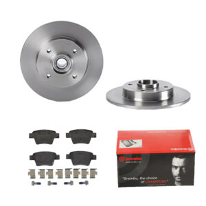 BREMBO Bremsesæt, skivebremser 142055369 bagaksel fuld 249mm 9mm for CITROËN DS PEUGEOT CITROËN (DF-PSA) OPEL GEELY