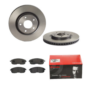 BREMBO Bremsesæt, skivebremser 142055444 foraksel indvendig ventileret 296mm 26mm for INFINITI NISSAN NISSAN (DFAC) RENAULT
