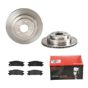 BREMBO Bremsesæt, skivebremser 142055647 bagaksel indvendig ventileret 266mm 18mm for SUBARU NISSAN