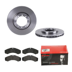 BREMBO Bremsesæt, skivebremser 142055902 foraksel indvendig ventileret 290mm 26mm for PEUGEOT (DF-PSA) IVECO IRISBUS RENAULT TRUCKS