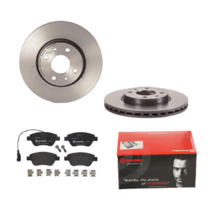 BREMBO Bremsesæt, skivebremser 142056113 foraksel indvendig ventileret 257mm 22mm for PEUGEOT CITROËN ALFA ROMEO FIAT LANCIA
